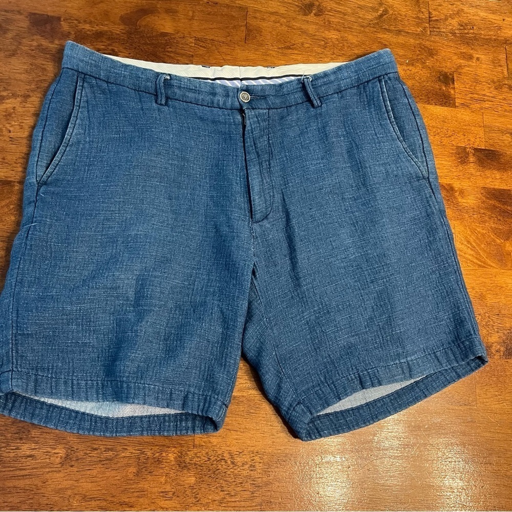 Peter Millar blue 100% cotton shorts size 34